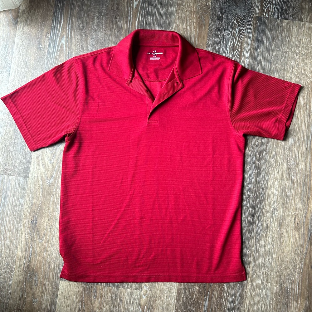 Men’s Grand Slam Golf Polo, Red, Breathable